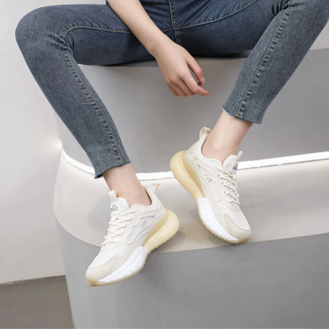 情侣运动生活系列春季老爹鞋休闲网面透气时尚跑步鞋系带中性