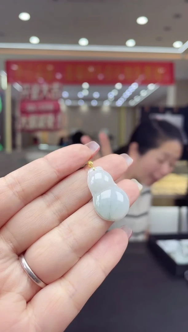 【闪购商品】翡翠挂件18K金镶嵌多样性发一件多人@@CMT