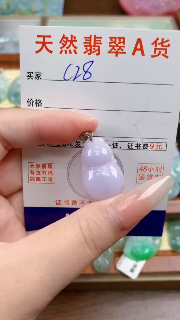 颈饰未镶嵌翡翠天然A货翡翠挂件