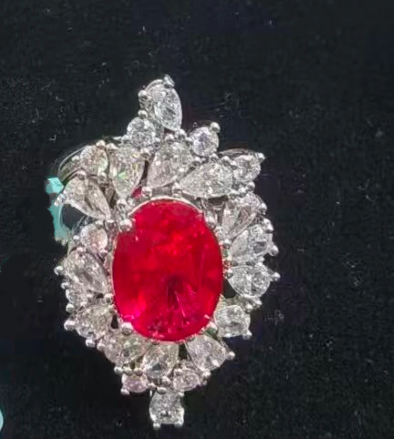 钛钢戒指 赤色雅韵戒指 PRA475-2 GS7BR3