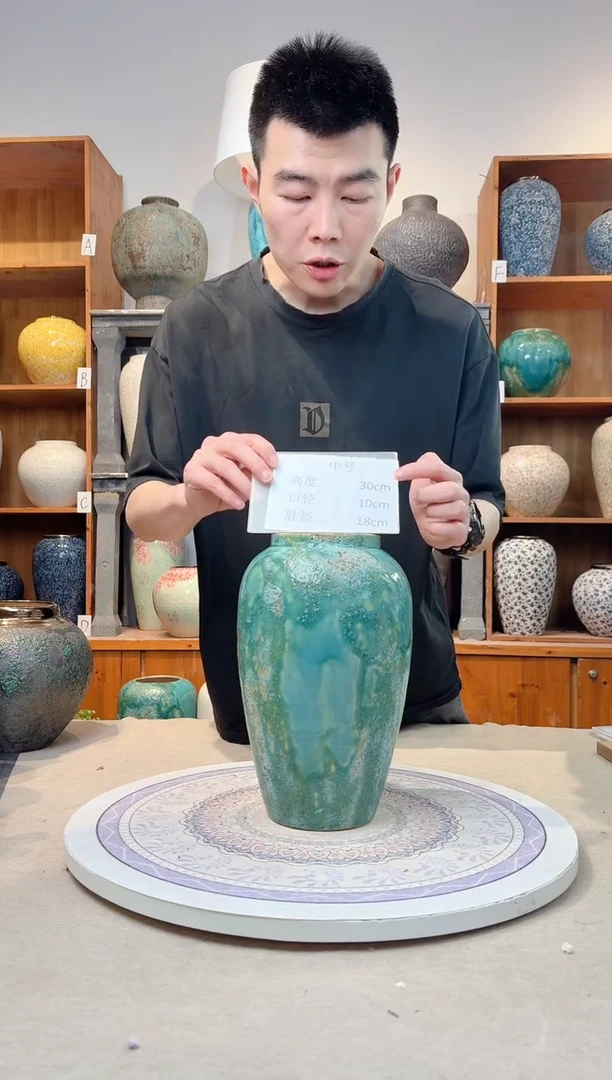 瓶陶瓷花瓶  草原映像 中号 正品