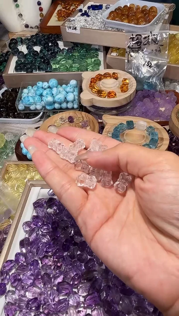 水晶手串未镶嵌S59白水晶并帝连一个