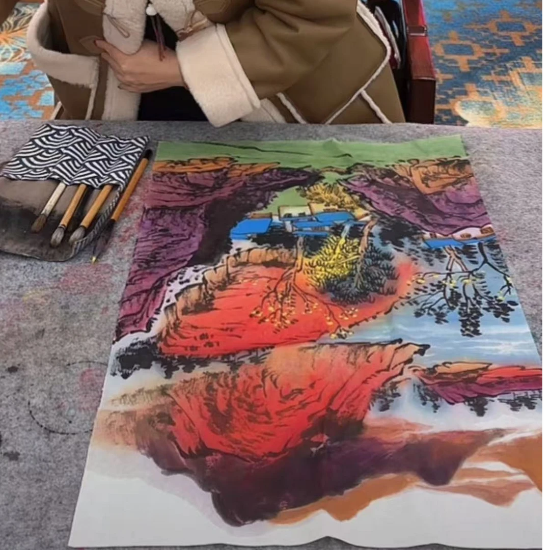 橱窗展示/大志文化WH/苏珊老师/宣纸国画 /带证书