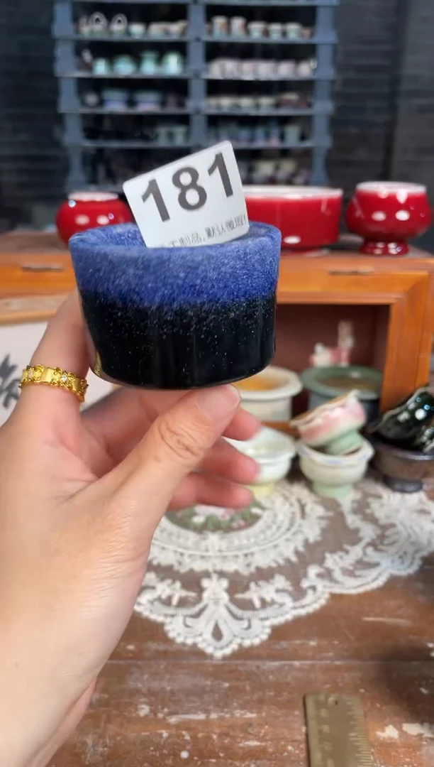 瓷片181微瑕知木小芳花盆