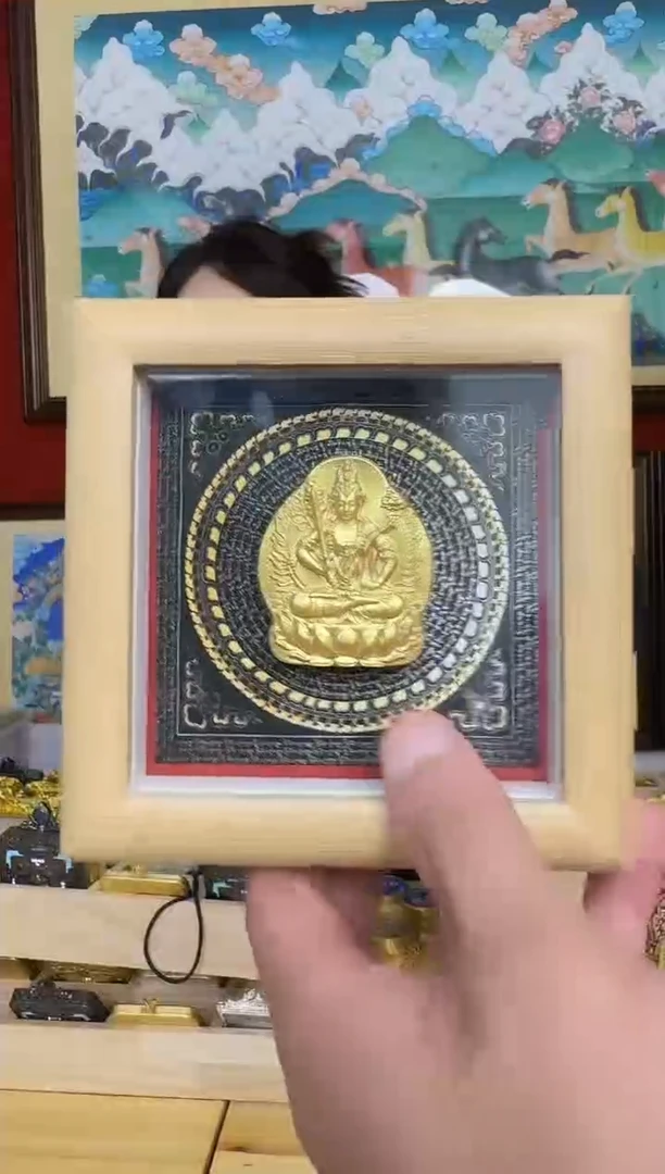 吊坠虚老师-热贡纯手绘周毛
