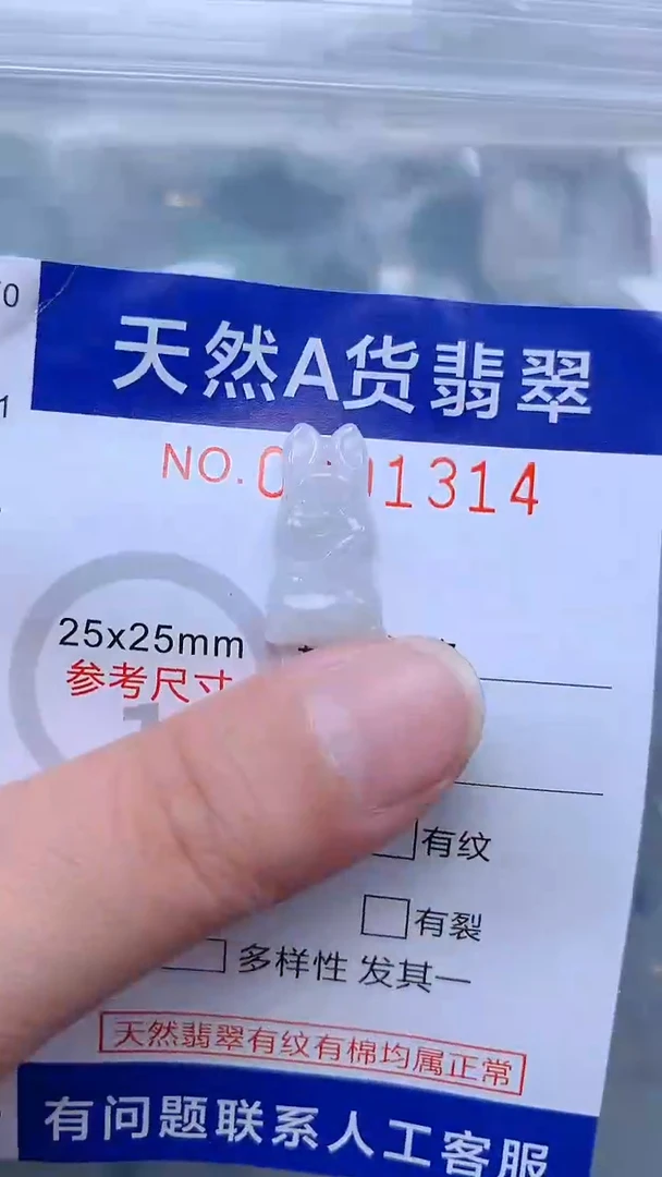 翡翠未镶嵌吊坠(不含链)1