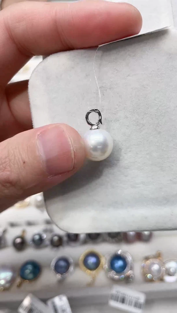 【闪购商品】淡水珍珠吊坠(不含链)银S925镶嵌吊坠
