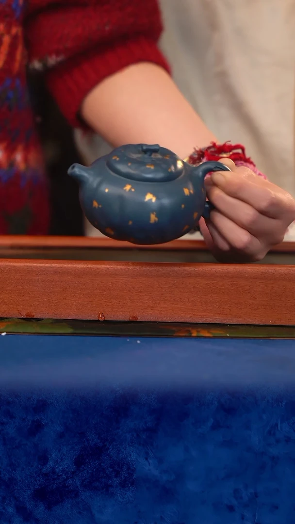 紫砂 宜兴紫砂 TZP  民国绿 柿子