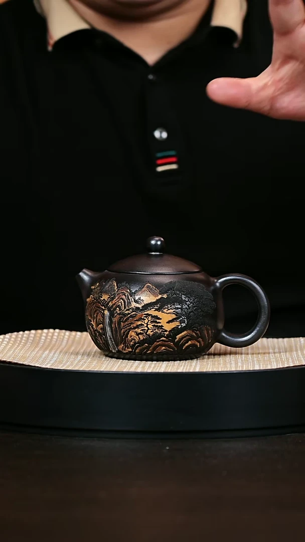 茶壶紫砂西施 石黄