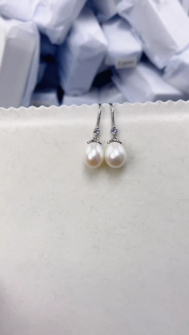 未镶嵌耳饰淡水珍珠ed1048