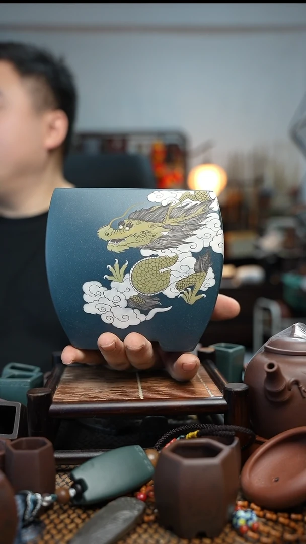 紫砂花盆長木軒精品紫砂