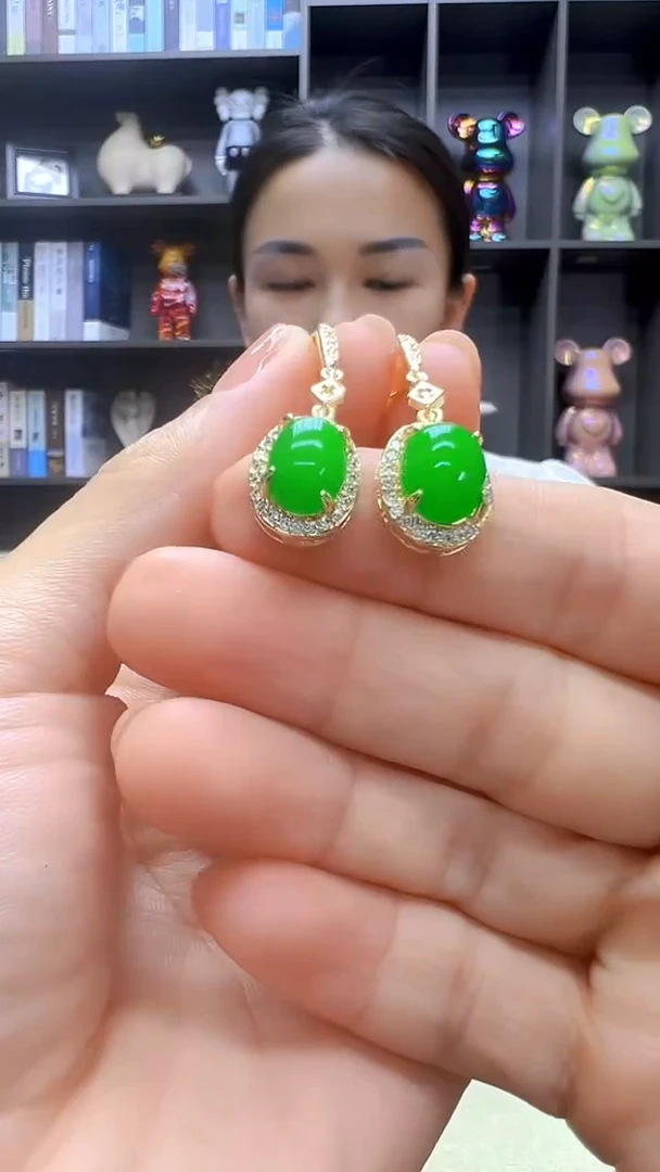 翡翠14K金镶嵌颈饰丹丹diy劲饰