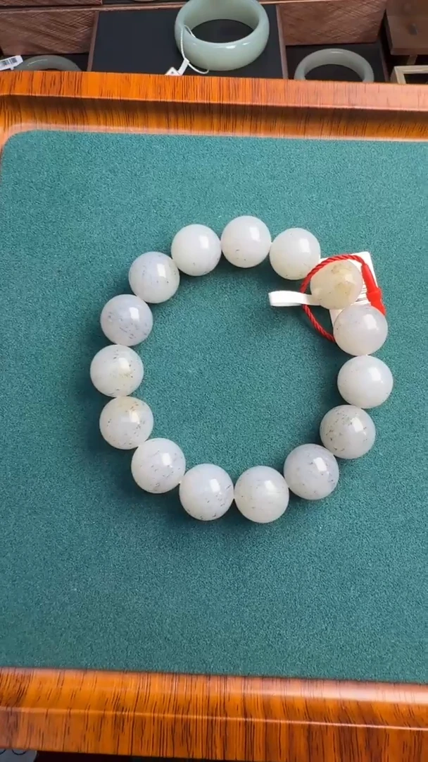 手串未镶嵌和田玉青花手串（卡14）