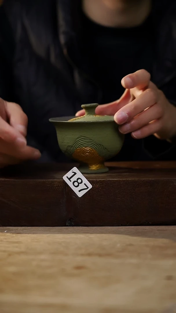 瓷片设计师手作！！！落单设计师福利！！盖碗