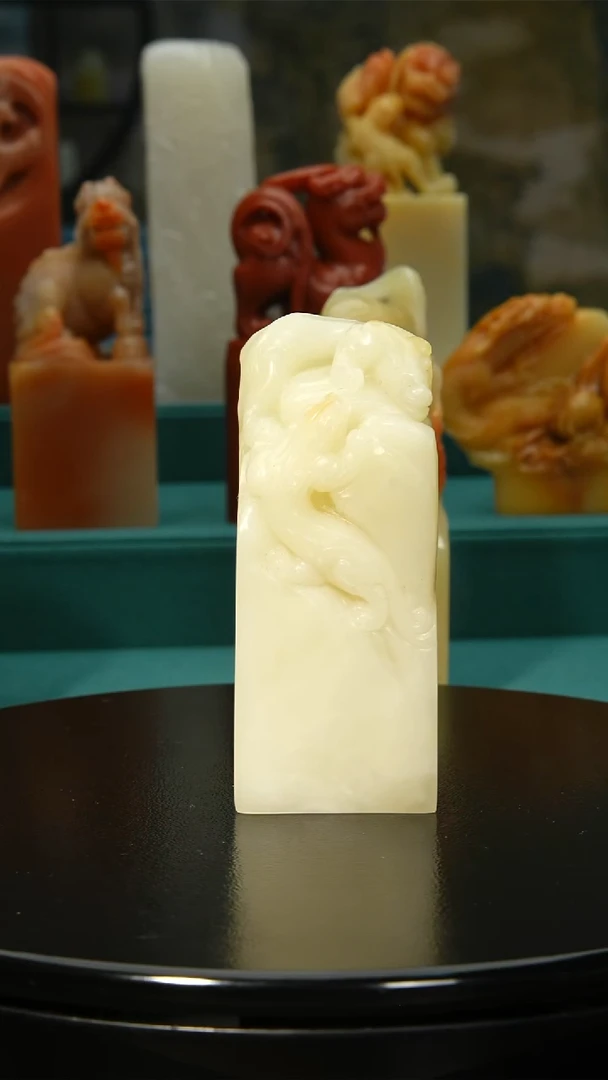 寿山石印石狐***m寿山石1