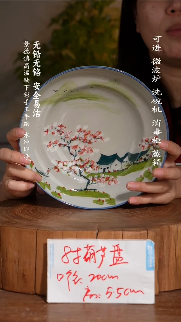 碗瓷景德镇高温瓷釉下彩手绘陶瓷