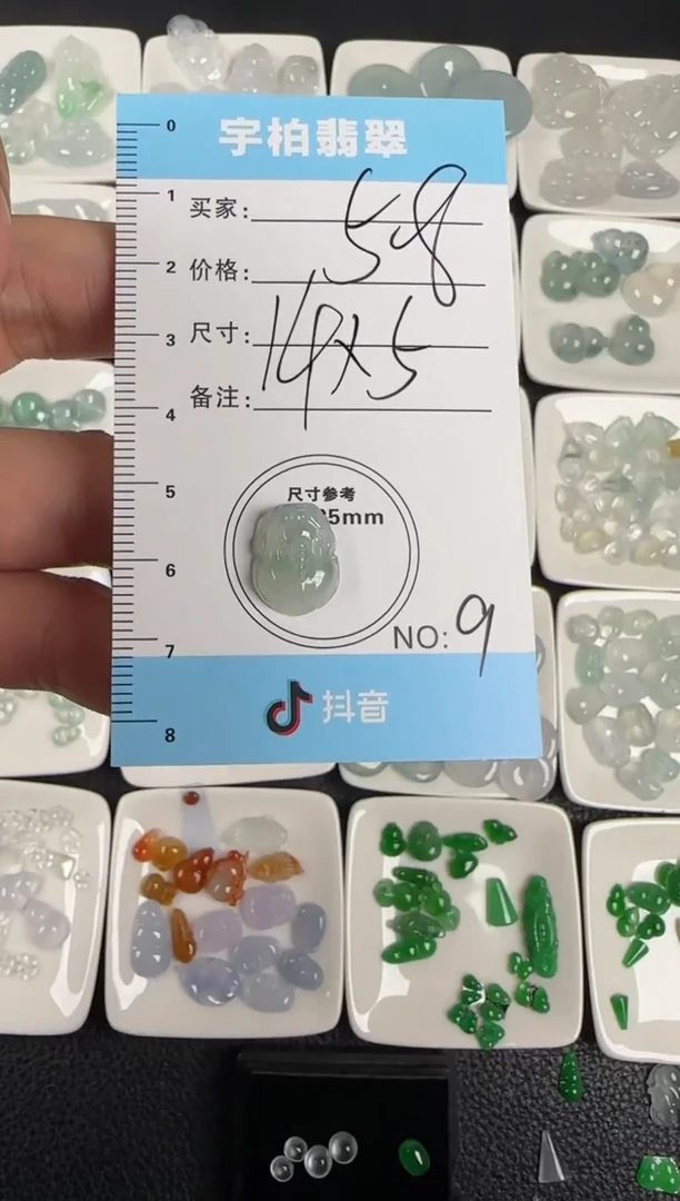 裸石翡翠天然A货翡翠+貔貅009