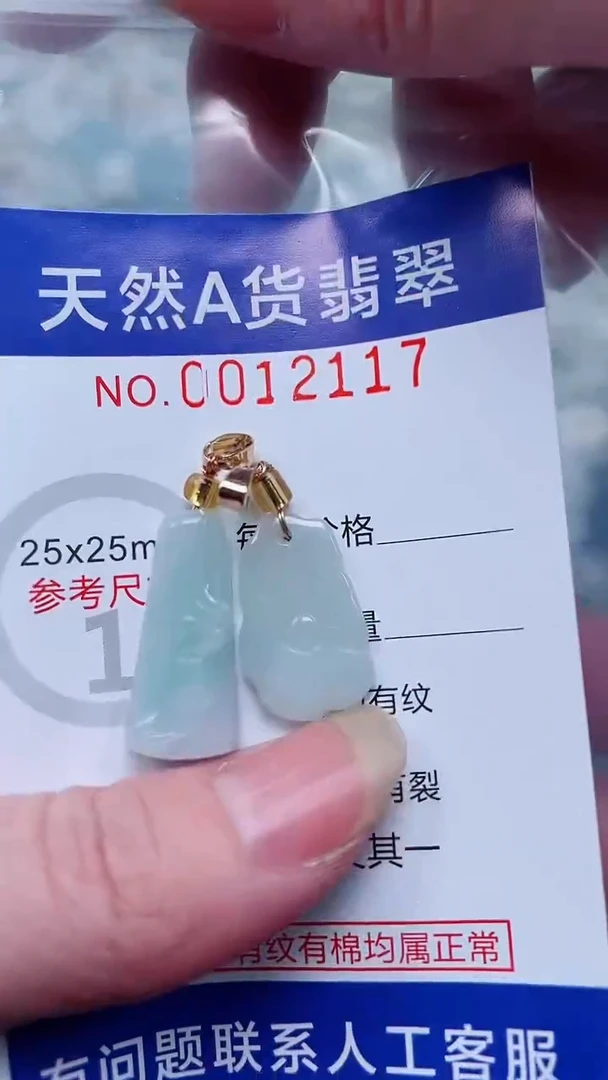 翡翠未镶嵌吊坠(不含链)1