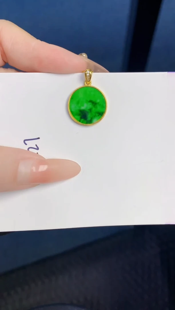 颈饰未镶嵌翡翠缅甸天然翡翠A货