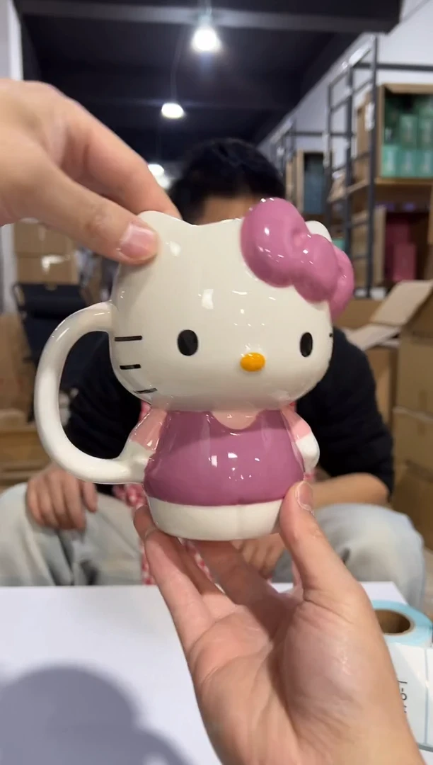 【闪购商品】杯陶瓷粉色kt全身杯