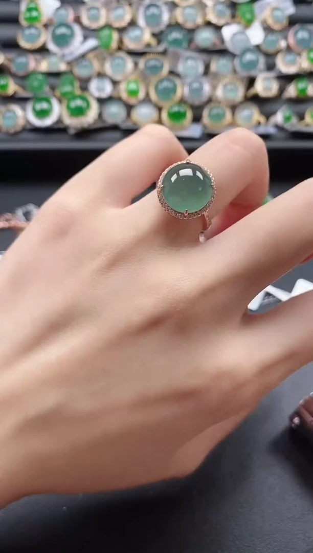 【闪购商品】翡翠戒指银S925镶嵌15511
