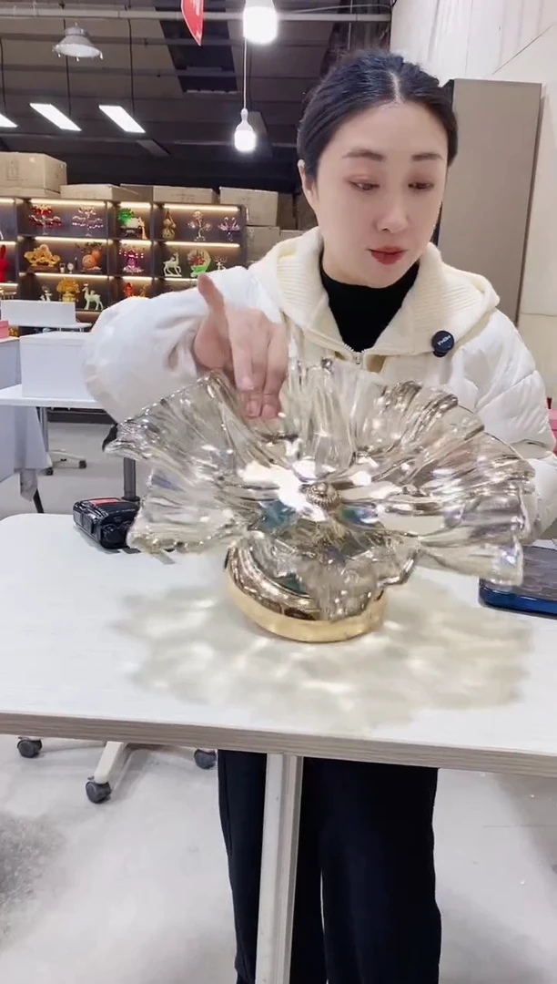 陶瓷高脚郁金香平盘