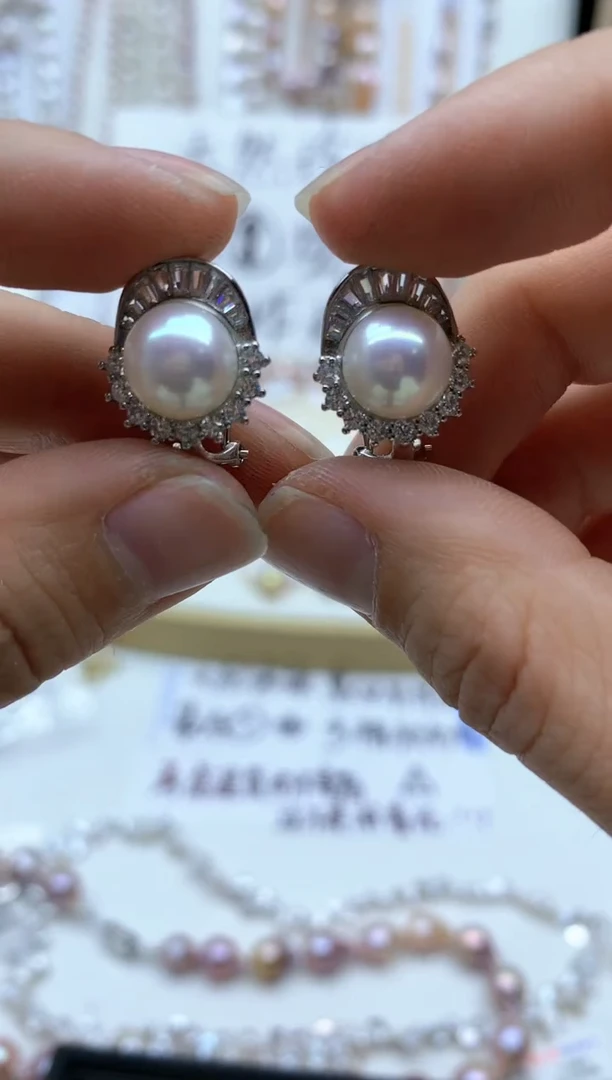 【闪购商品】淡水珍珠耳饰未镶嵌耳夹