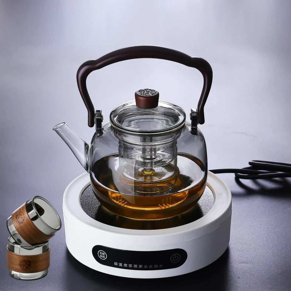 睿德堂1500瓦电陶炉煮茶器多功能家用办公煮茶器烧水煮茶蒸茶电炉