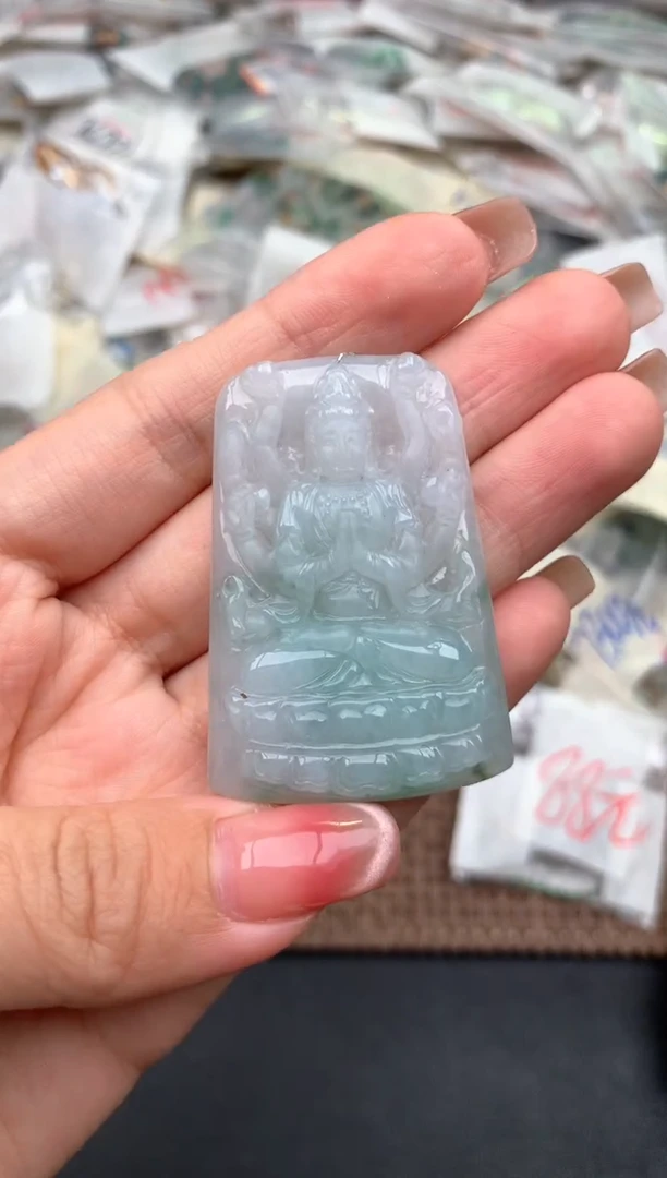 未镶嵌挂件翡翠一千手观音