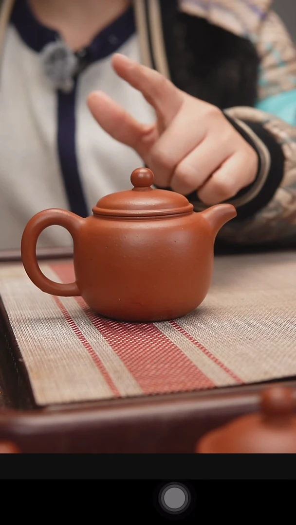 茶壶紫砂赵庄生砂朱泥匏樽170cc
