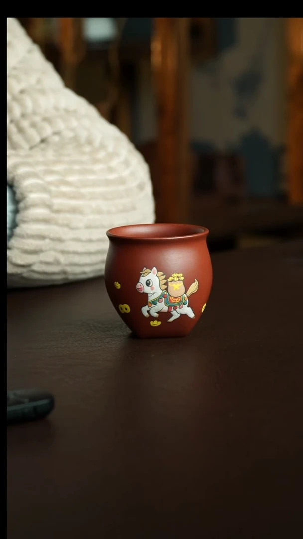 茶杯紫砂4号 新品特惠马上有钱杯 宜兴紫砂原矿作品