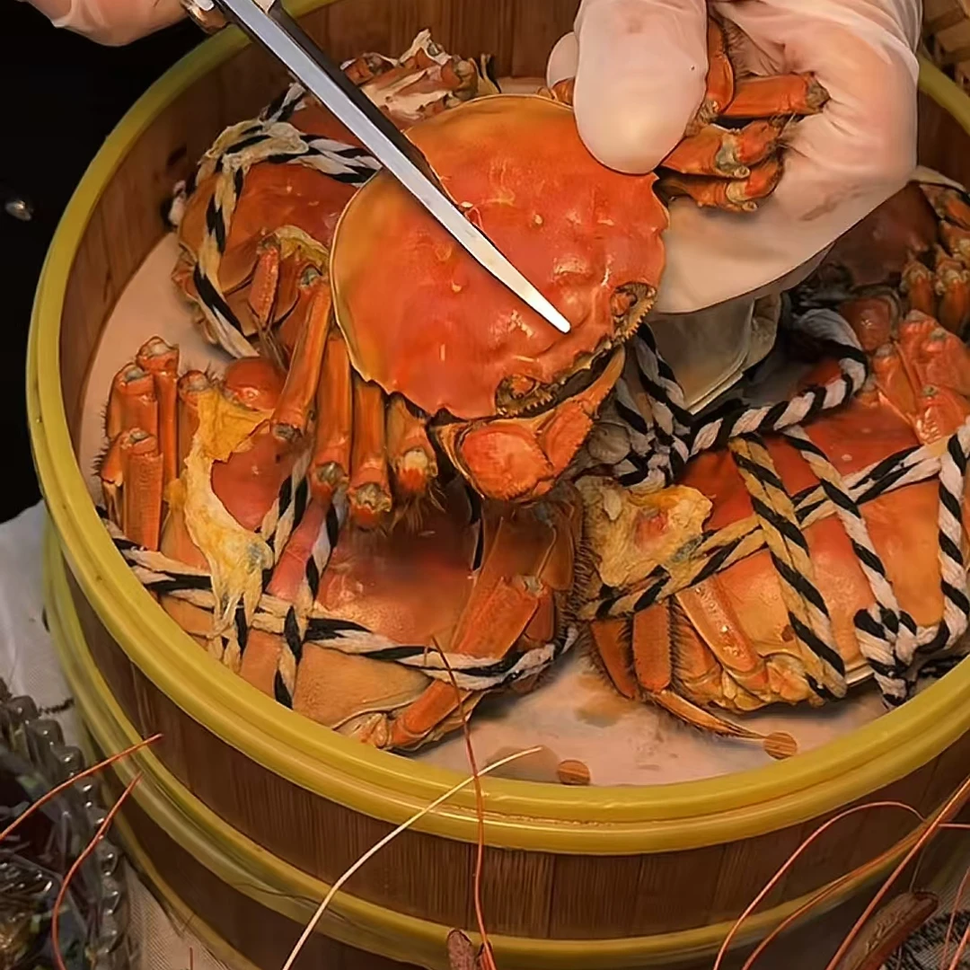 【活蟹精品】兴化大闸蟹-母蟹-2.8-3.1两8只装礼盒