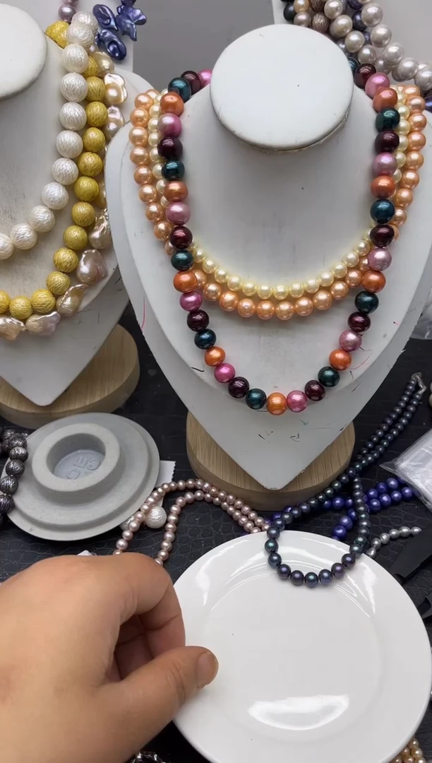 淡水珍珠钛钢颈饰1