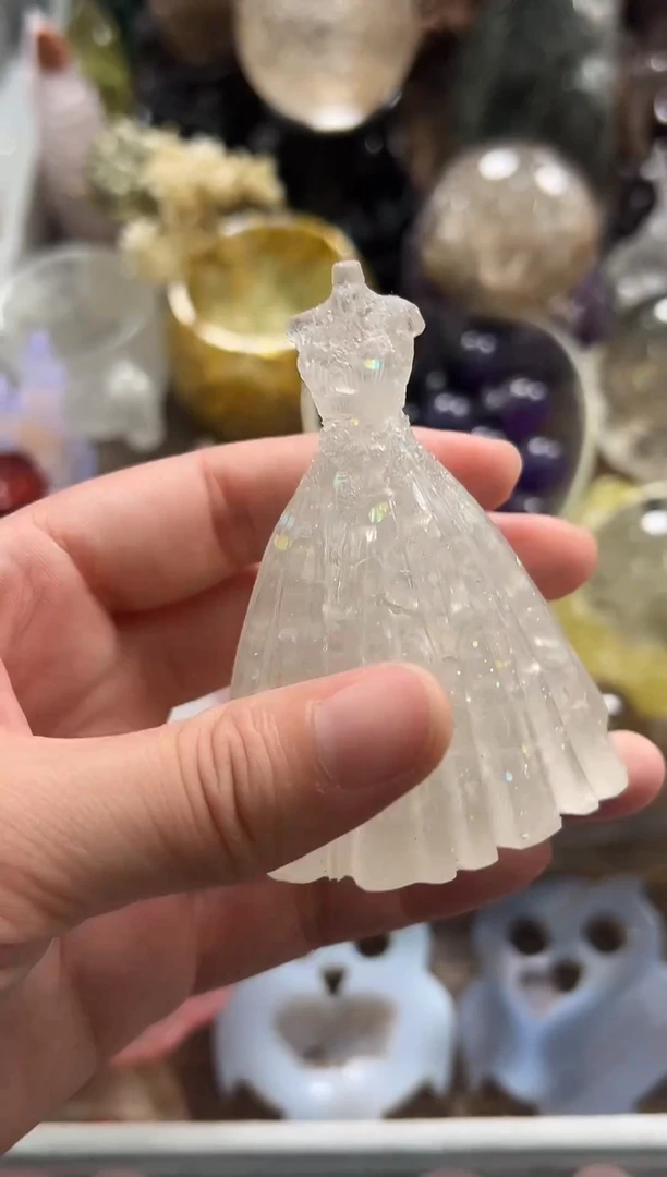 未镶嵌珠宝半成品水晶S053 约7.2cm