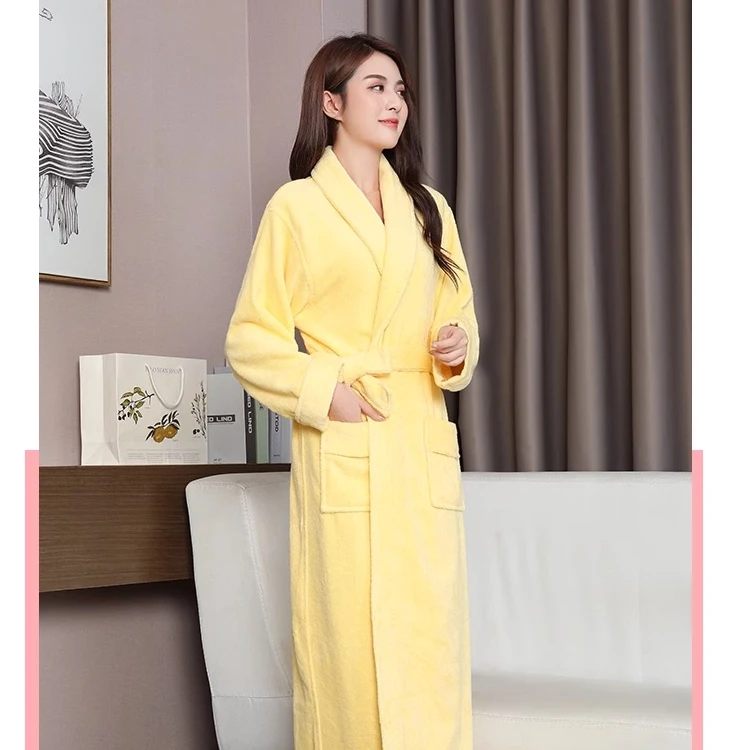 1【多产正品福利！纯棉毛巾料浴袍】全棉吸水五星级酒店情侣款浴衣