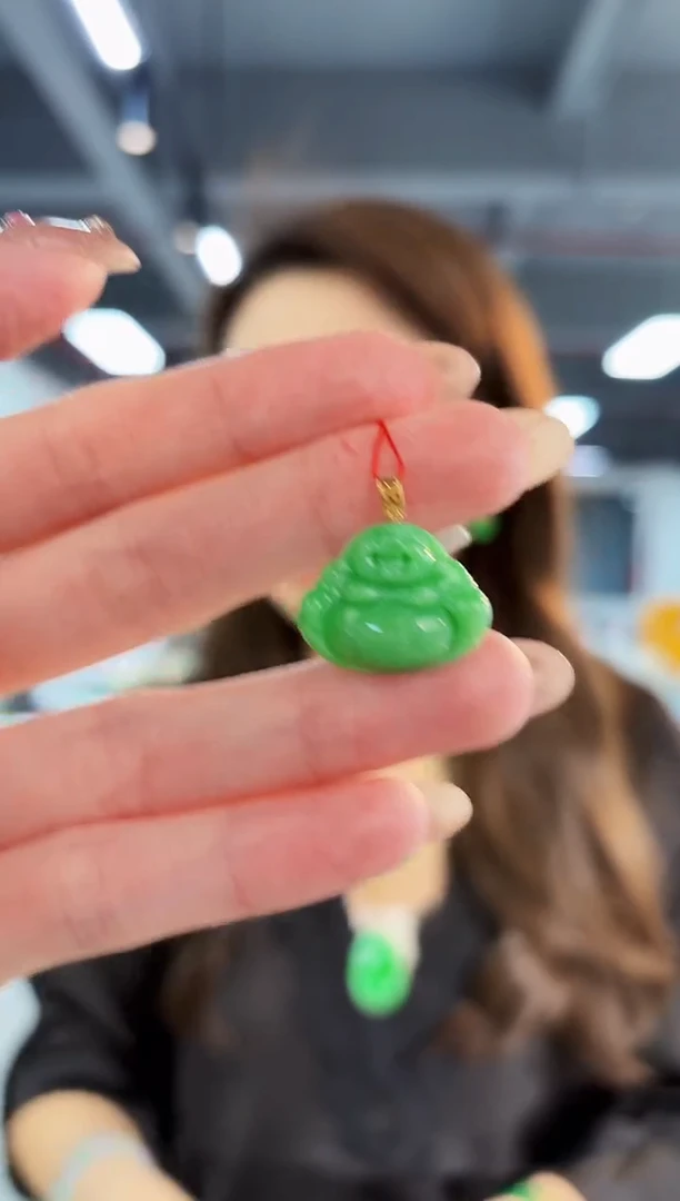 【闪购商品】翡翠颈饰18K金镶嵌缅料A货/支持复检/一件