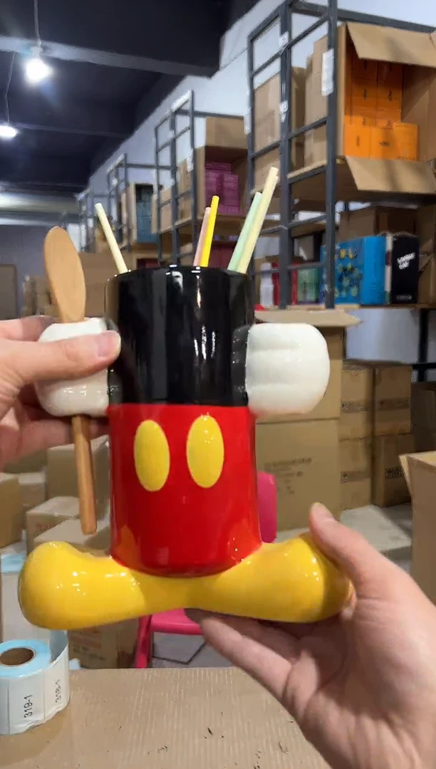 【闪购商品】杯陶瓷米奇筷子筒