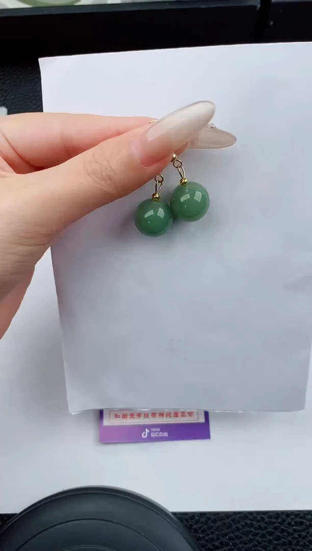 东陵石未镶嵌耳饰555碎玉微色差T16