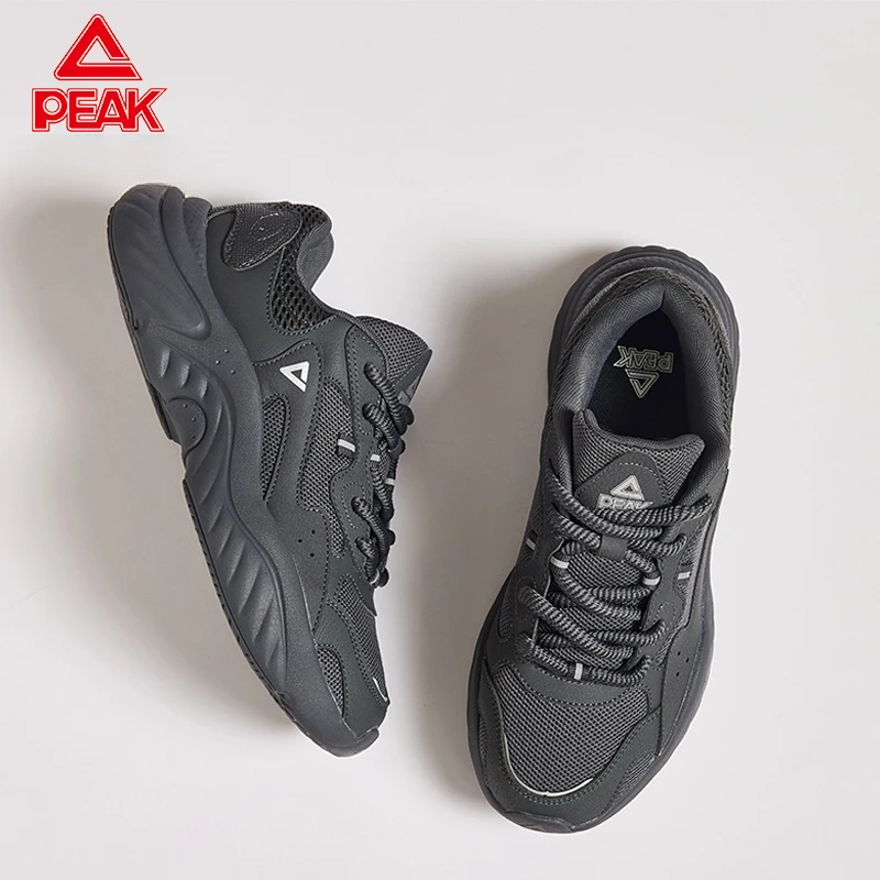 匹克小胖鞋2.0轻弹科技厚底舒适运动鞋情侣复古休闲板鞋-DE440371