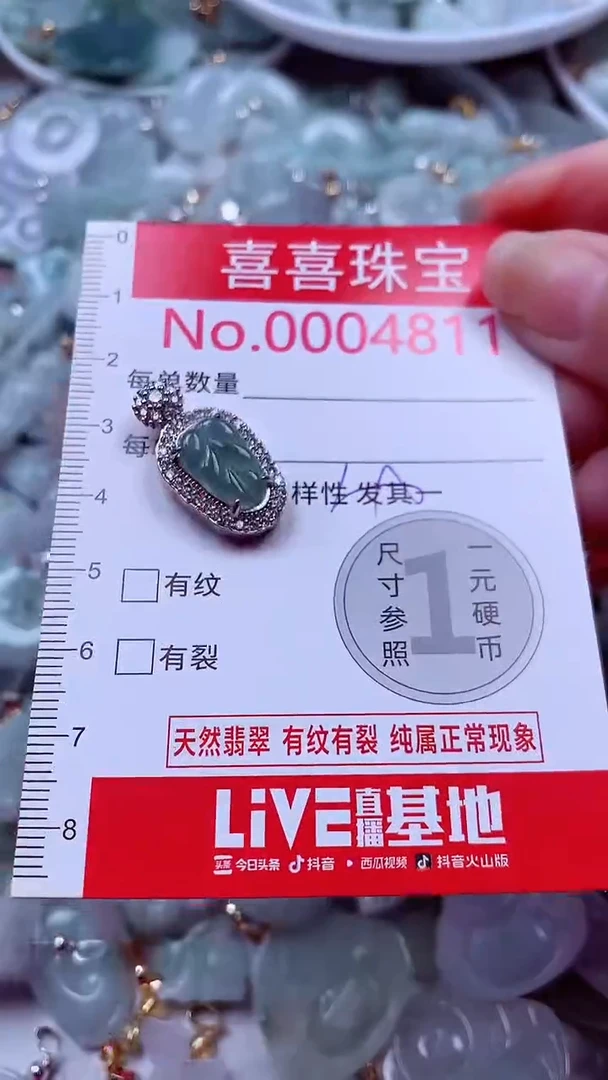 吊坠(不含链)未镶嵌翡翠4811