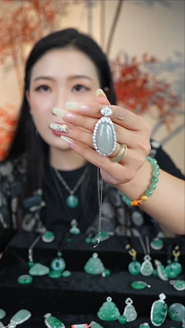 吊坠(不含链)合金石英质玉（非洲翠）福瓜