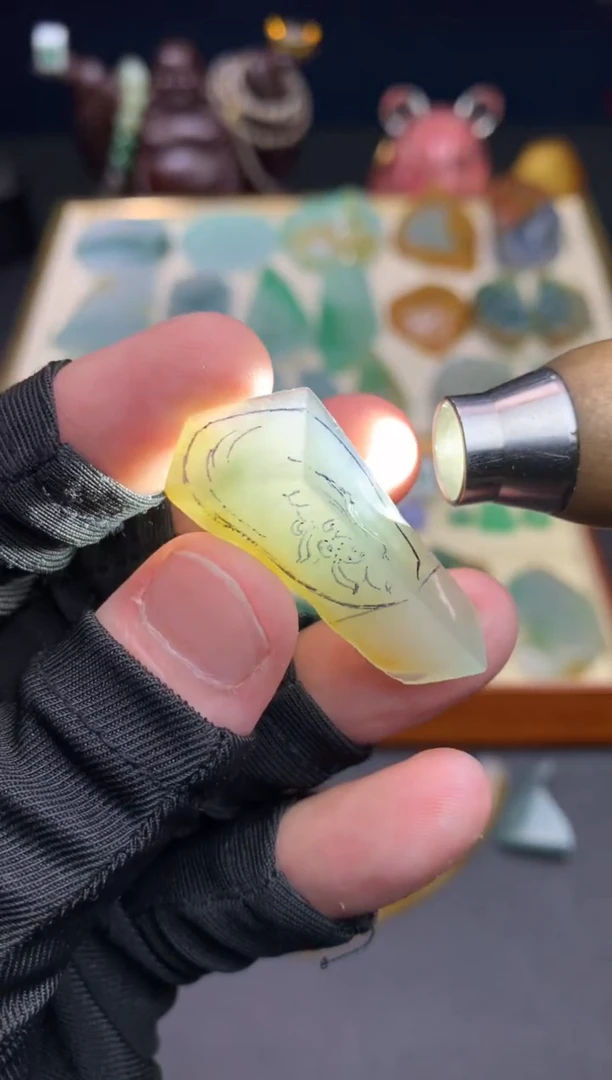 未镶嵌定制翡翠天然翡翠裸石（包工）