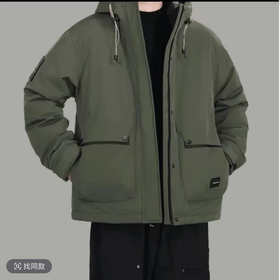 Y-5816绿秋冬时尚休闲保暖外套