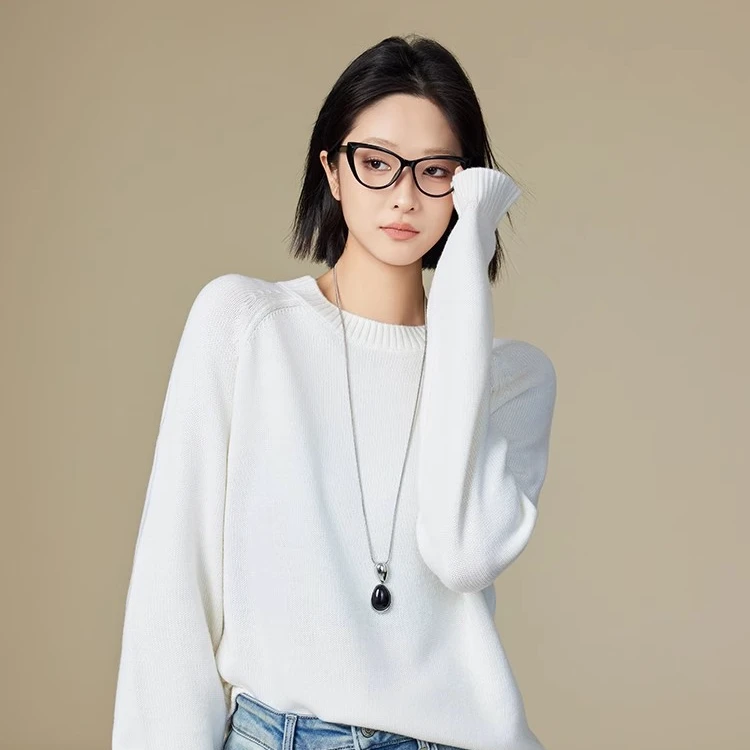 美洋MEIYANG蓝精灵针织衫 2/30支扬子绵羊毛_圆领毛衣Usper