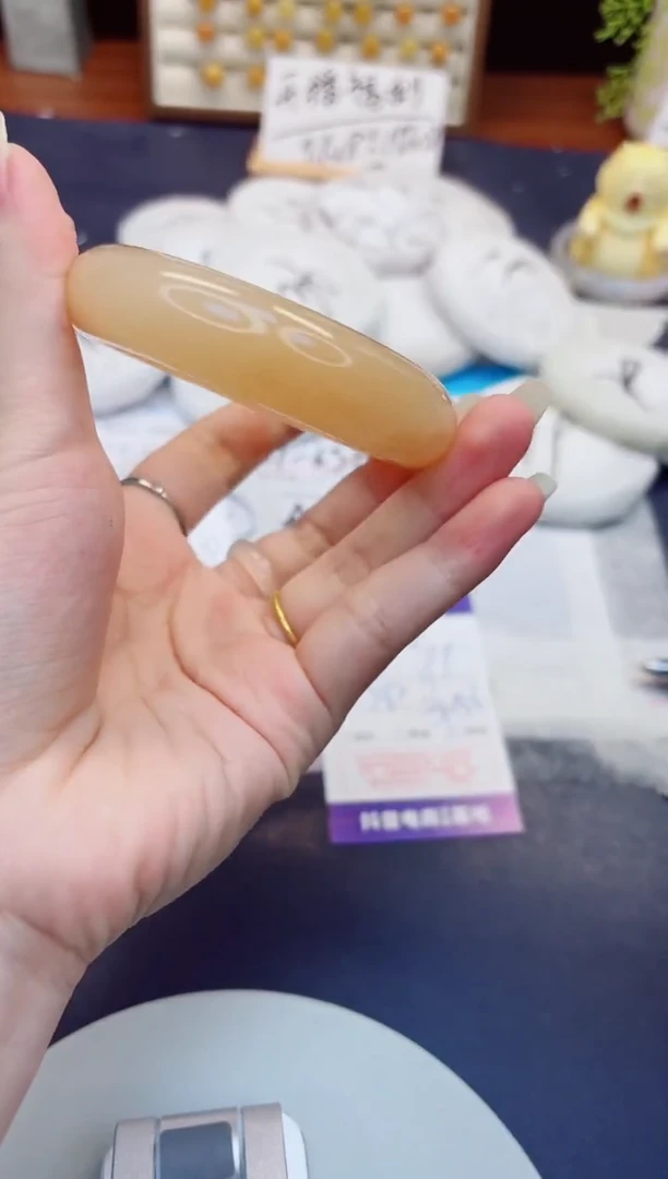 未镶嵌手镯石英质玉369-财气镯-圈口58
