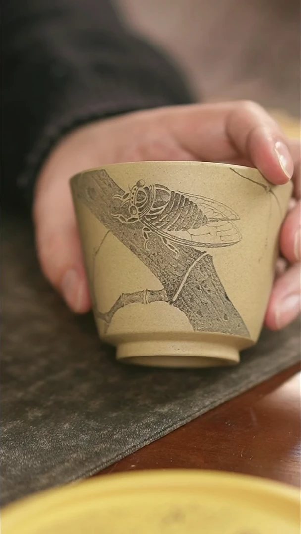 茶杯紫砂无忧-本山段泥-知足