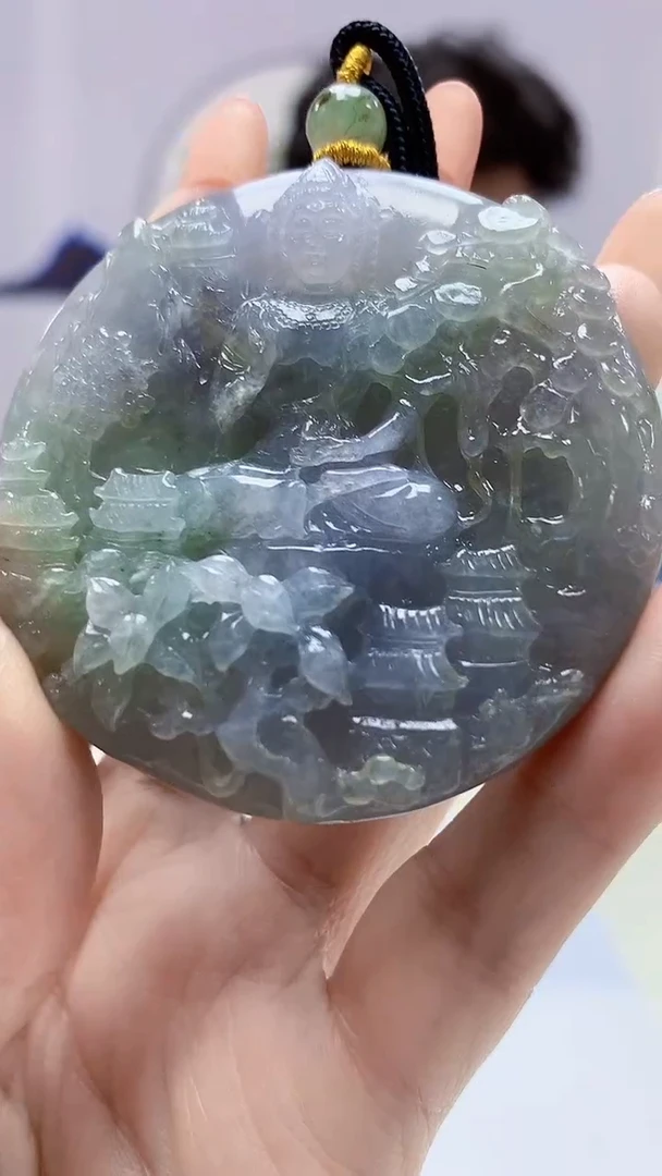 【闪购商品】定制翡翠未镶嵌4688DD-毛货挂件25