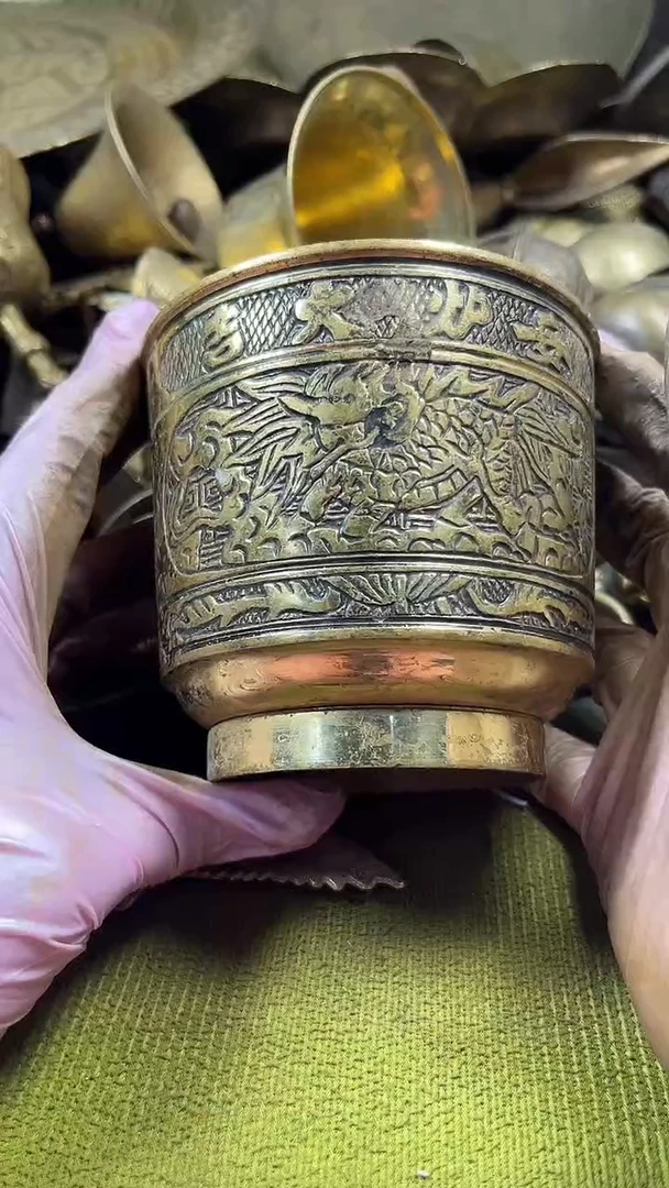 蜗*哥亿锦铜回流铜器摆件86