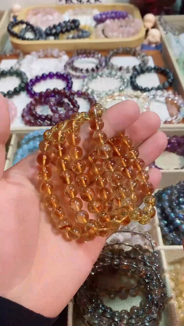 【闪购商品】黄晶手链未镶嵌黄塔晶9m+ (多样性发其一）