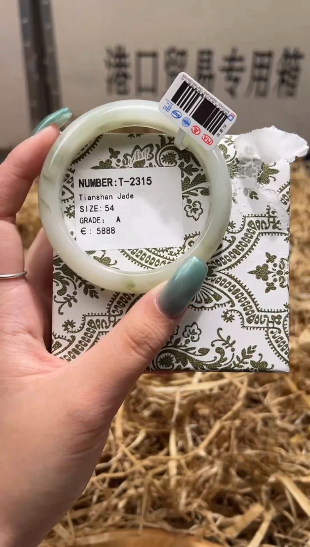 未镶嵌手镯石英质玉T2315B